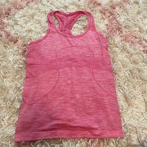 Perfect condition pink lululemon tank top!